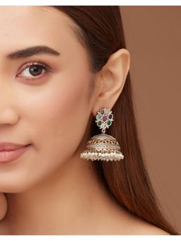 Fabindia - Multi-Color Metal Jhumka Earrings