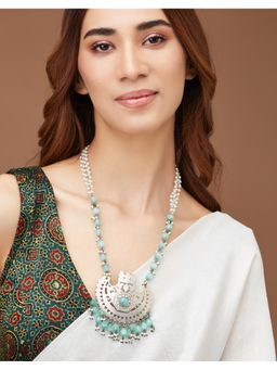 Fabindia - Blue Metal long Necklace