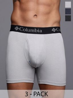 Columbia - Men Multi-Color Performance Cotton Stretch Boxer Brief (Pack of 3)