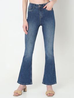 VERO MODA - Women Blue Solid Comfortable Fit Jeans