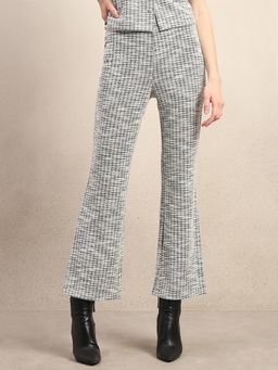 VERO MODA - Grey High Rise Boot Cut Knit Pants