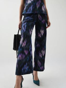 RAREISM - Women Cotton Blend Tie-Die Straight Trouser