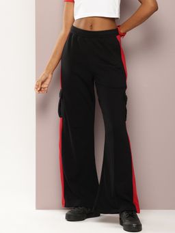 DILLINGER - Women's Ultra Soft Drapey Cotton Extra Baggy Korean Black Pant