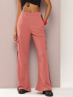 DILLINGER - Women's Ultra Soft Drapey Cotton Extra Baggy Korean Mauve Pant