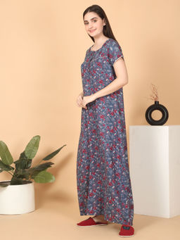 Sweet Dreams - Women Printed Full Length Night Dress