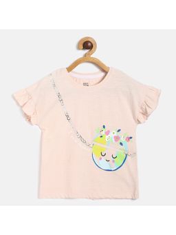MINI KLUB - Kids Girls Peach Knit Top