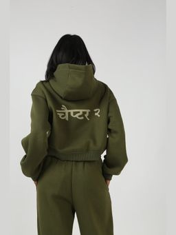 Chapter 2 - The Everyday Olive Crop Zipper Hoodie