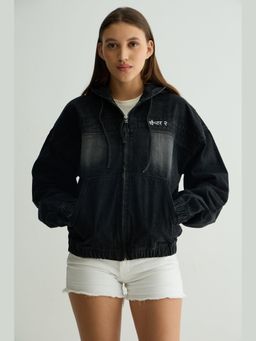 Chapter 2 - Black Washed Denim Hoodie