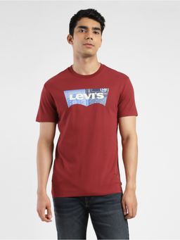 Levi's - Men Red Crew Neck T-Shirt