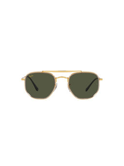 Ray-Ban - Legend Gold Sunglasses (0RB3648M-Irregular-Gold Frame-Green Lens-51: 52 mm)