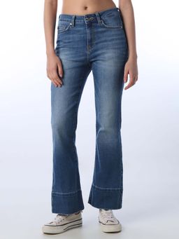 ONLY - Womens Solid Blue Jeans