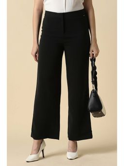 Allen Solly - Women Black Solid Formal Trousers