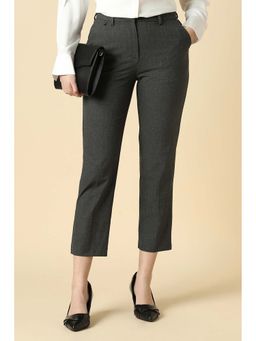 Allen Solly - Women Grey Textured Formal Trousers