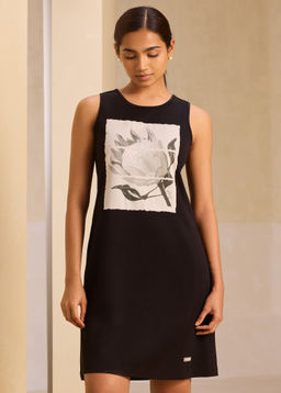 Alonge - 2 Degree Cooler Black Shift Knee Length Dress Carbon Black