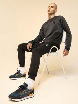 Puma - Future Rider First Mile Unisex Black Casual Sneakers