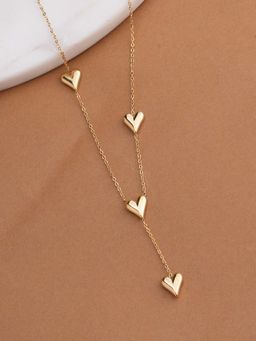 Palmonas - Heartstrings Gold Necklace For Women's
