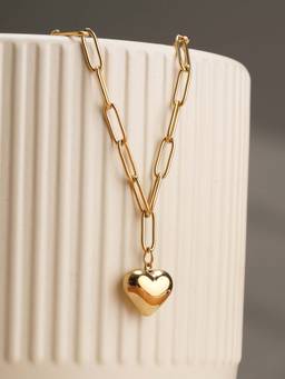 Palmonas - Bold Heart Chain Necklace For Women's