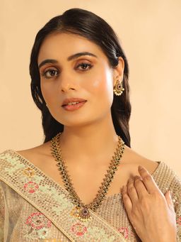 Nuyug - 18K Gold Plated Temple Bliss Minimal Necklace Set