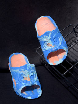 LIBERTY - Lucy&Luke Funtoo-E Casual Sliders Blue & Orange