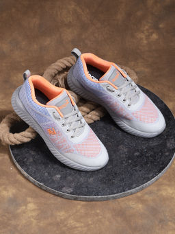 LIBERTY - Leap7X Nitkid-4El Sports Lace-Ups Grey Running Shoes