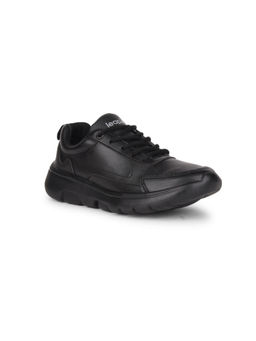 LIBERTY - Leap7X Schlstar-L Black Lace-Ups School Shoes