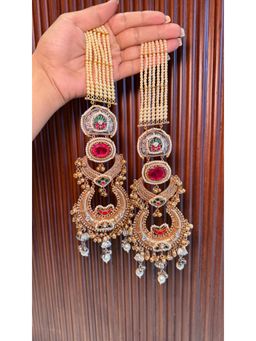Ehsaas Jewellery - Red Zubaida Earrings