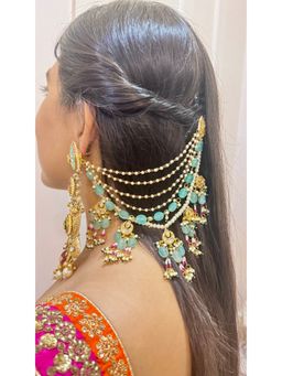 Ehsaas Jewellery - Blue Odhani Earchain