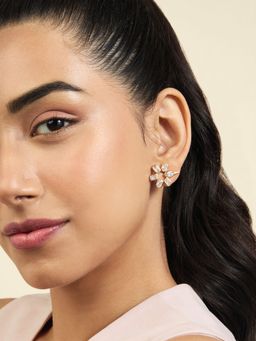 Isharya - Punk Tennis Studs In 18Kt Gold Plated