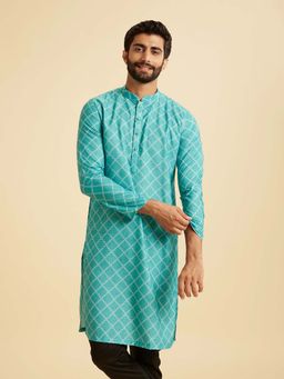Manyavar - Blue Elegance Kurta