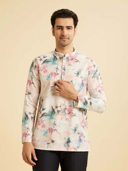 Manyavar - Warm White Cotton Delight Kurta