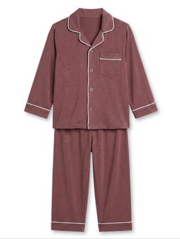 Cocoon Care - Unisex Brown Premium Bamboo Cotton Solid Shirt and Pyjama