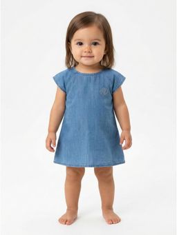 Creative Kids - Girls Blue Denim A-Line Dress