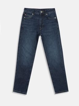 Tommy Hilfiger - Boys Blue Mid-Wash Regular Fit Mid Rise Jeans
