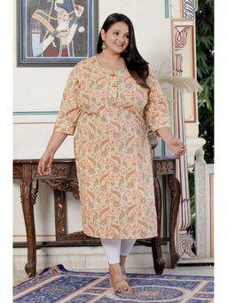 Swasti - Women Multi-Colour Cotton Floral Straight Kurta