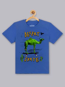 Kidsville - Blue Graphic Print T-Shirt for Boys