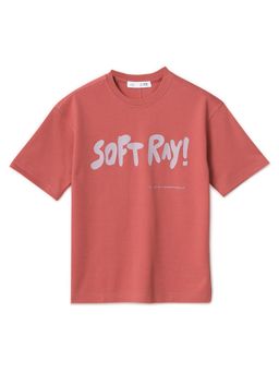 Alan Jones - Boy's Rust Oversized Cotton Printed T-Shirt