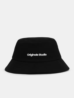 Jack & Jones - Black Text Print Bucket Hat