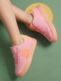U.S. POLO ASSN. - Women Pink Noren Low-Top Sneakers