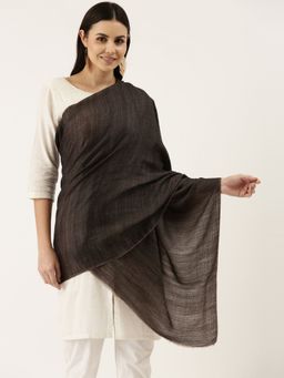 Pashmoda - Women Black Fine Wool Stole
