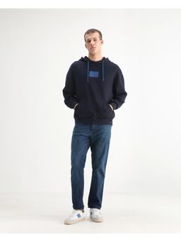 Rare Rabbit - Blue Solid Regular Fit Jeans