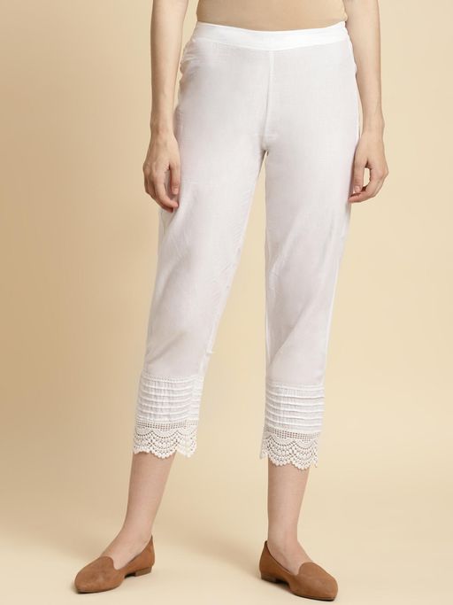 Cotton Lace Pant - Off White