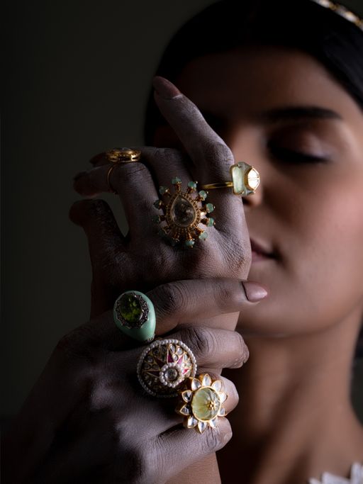 Osvag India Silver Ikka Ring