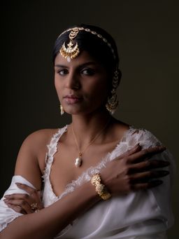 Osvag India - Silver Charlotte Pearl Neck Charm