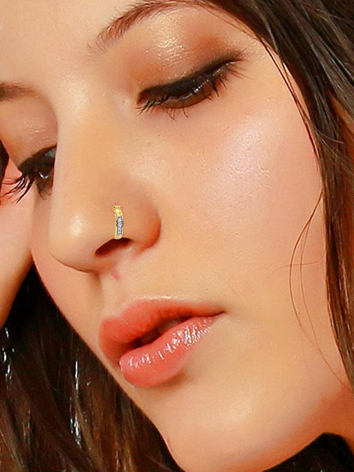Diamond Nose Stud Gold Diamond Piercing Buy Candere By