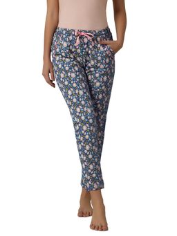 Amante - Women Knit Cotton Floral Blue Pyjama