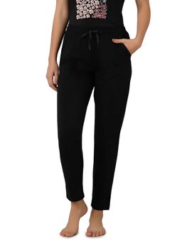 Amante - Women Knit Cotton Solid Black Pyjama