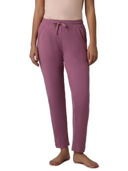 Amante - Women Knit Cotton Solid Purple Pyjama