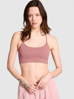 Victoria's Secret - Pink Seamless Scoop Racerback Sports Bra (XL)