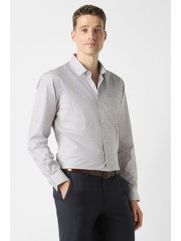 Peter England - Men White Full Sleeves Formal Shirt