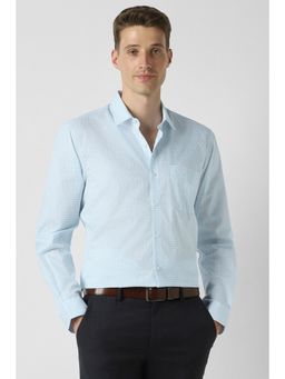 Peter England - Men Light Blue Full Sleeves Formal Shirt